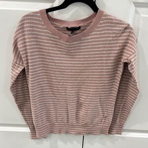 Banana Republic Striped Pink and White top